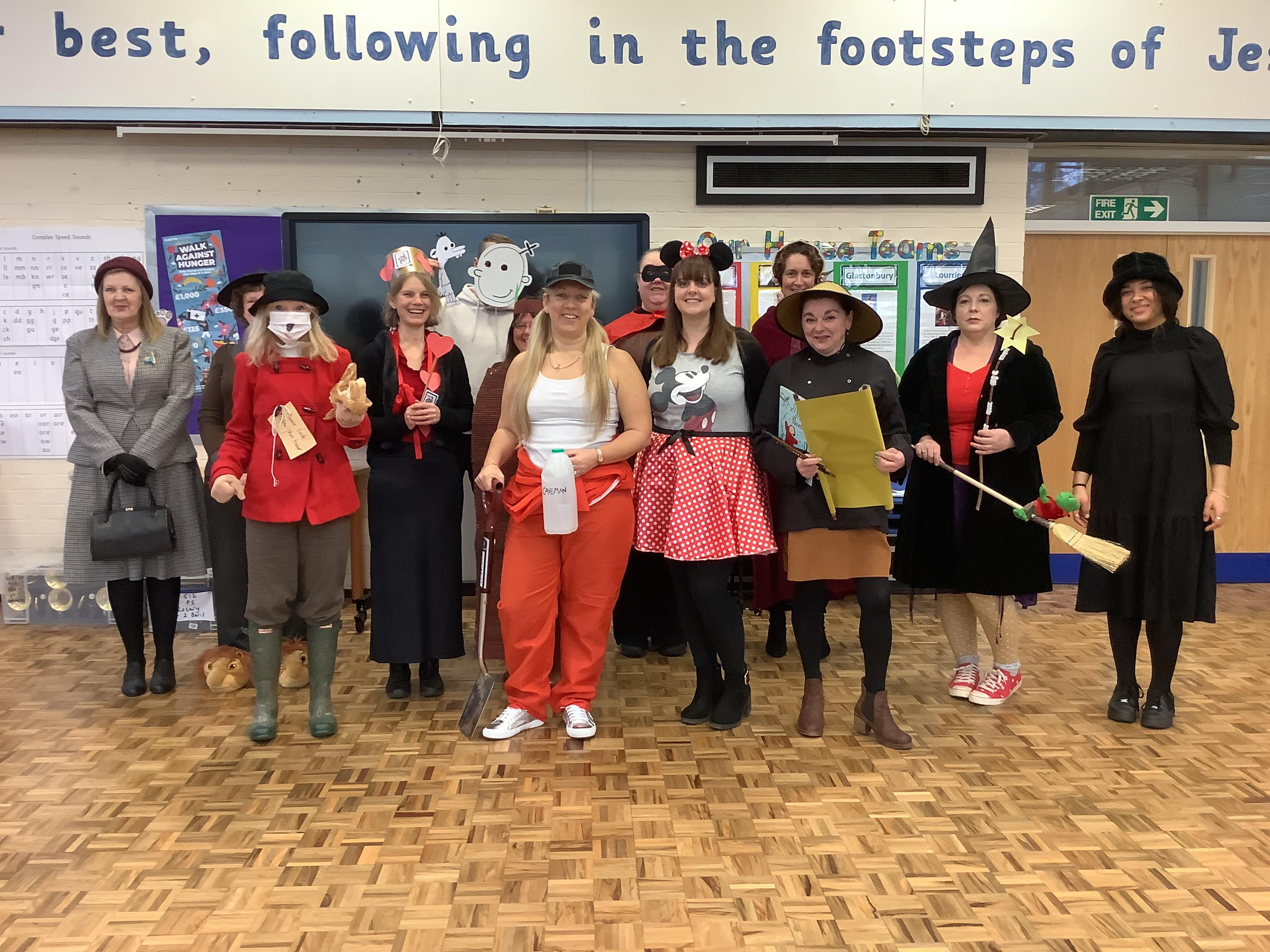 Rosary staff dressed up for World Book Day 2022